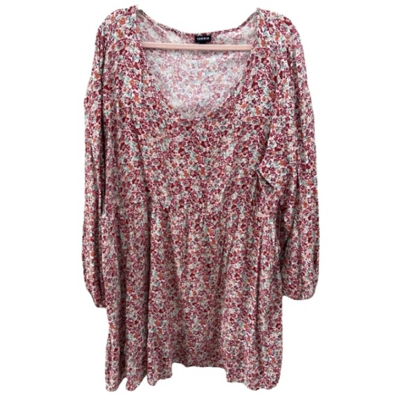 3X Torrid Floral Patterned Textured Mini Skater Dress - Picture 11 of 15